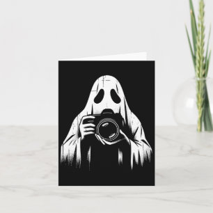 Ghost With Camera - Creepy Photography Halloween L Card
