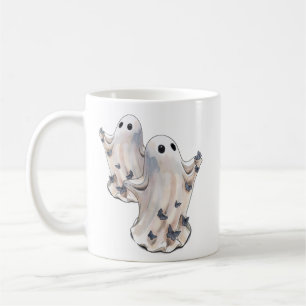 Ghost with little butterflies Halloween Coffee Mug