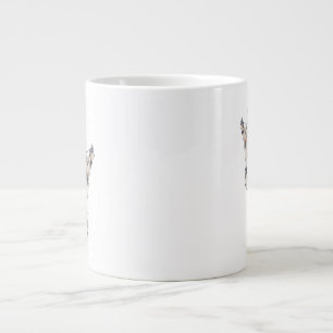Ghost with little butterflies Halloween Large Coffee Mug