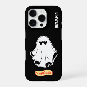 Ghost with Love eyes 'sup dude iPhone 16 Pro Case