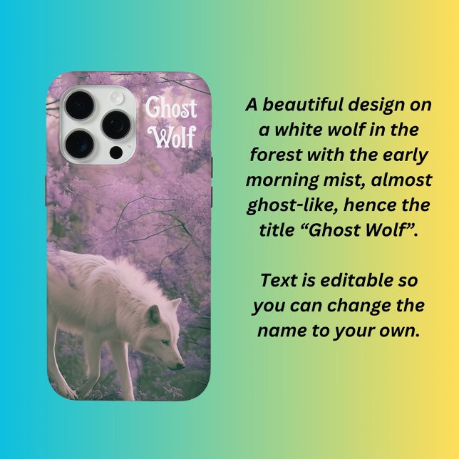 Ghost Wolf  iPhone Case (Creator Uploaded)