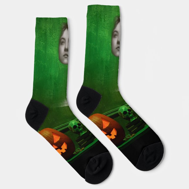 Ghost woman at the mantle on socks (Right)