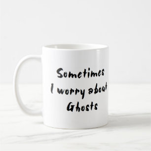 ghost worry about coffee mug