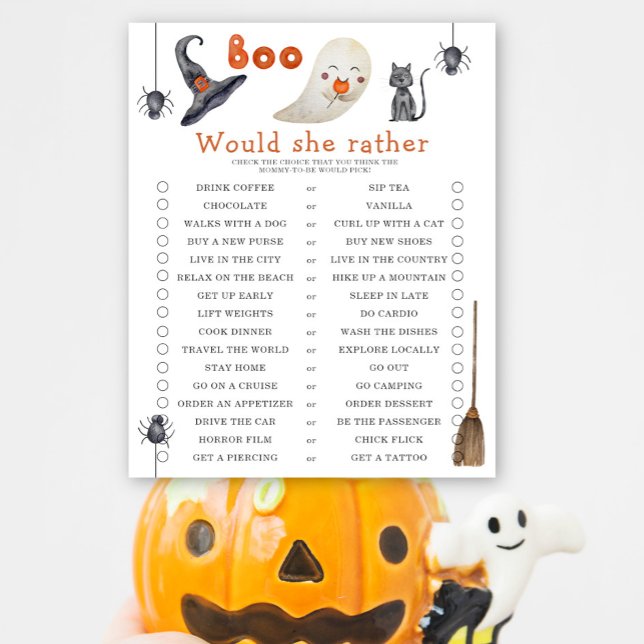 Ghost - Would she rather - baby shower game (Creator Uploaded)