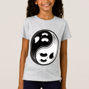 Ghost Yin Yang Black and White T-Shirt