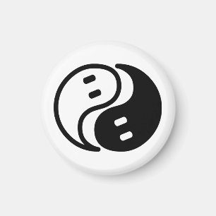 Ghost Yin Yang Magnet