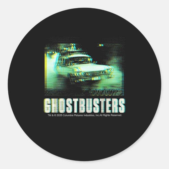 Ghostbusters Halloween Design Ghostbusters Premium Classic Round Sticker (Front)