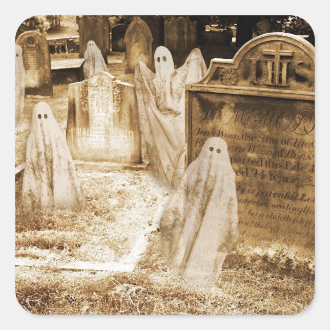 Ghosted Square Stickers (Front)