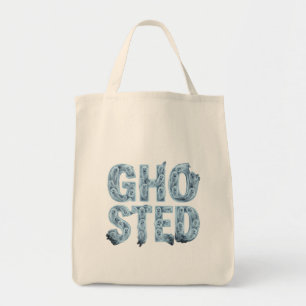 Ghosted Translucent Ghost Typography Funny Dating  Tote Bag