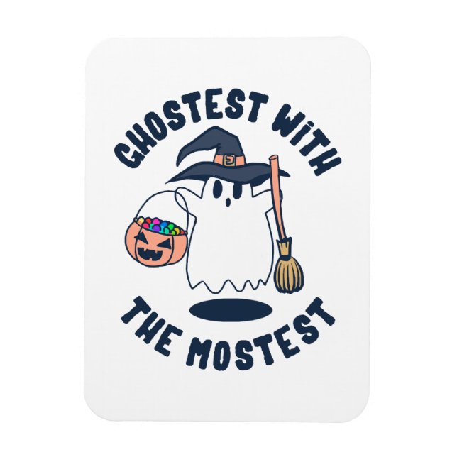 Ghostest Funny Spooky Witch Magnet (Vertical)