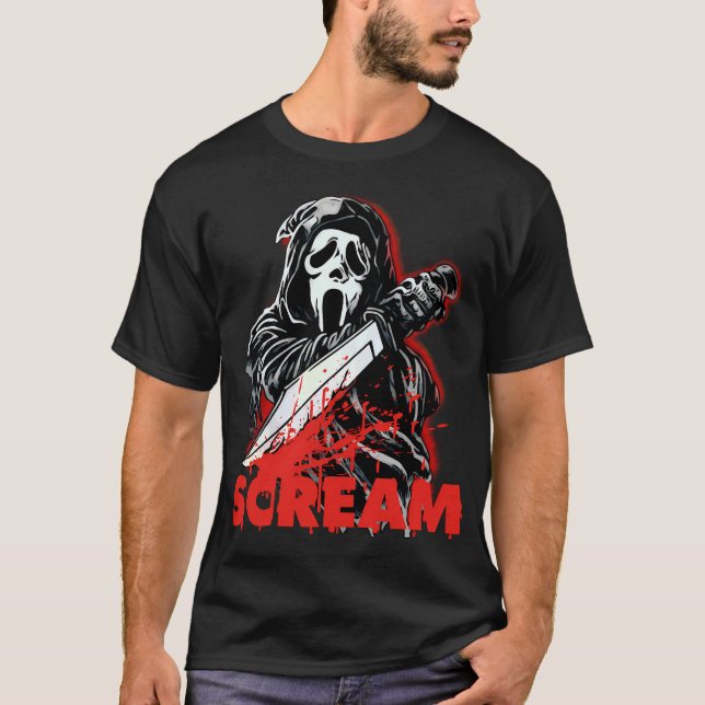 Ghostface Scream Mask Classic T-Shirt (Front)