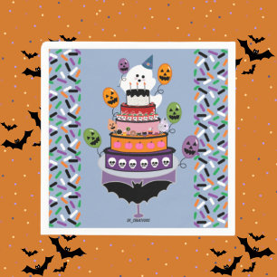 Ghostie's Boo Day Celebration Napkin