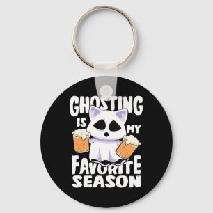Ghosting Is My Favourite Season Halloween Women Ca Key Ring