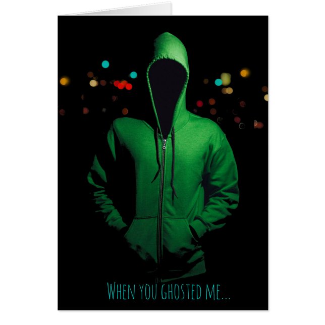 Ghosting Pushback Custom Message Card (Front)