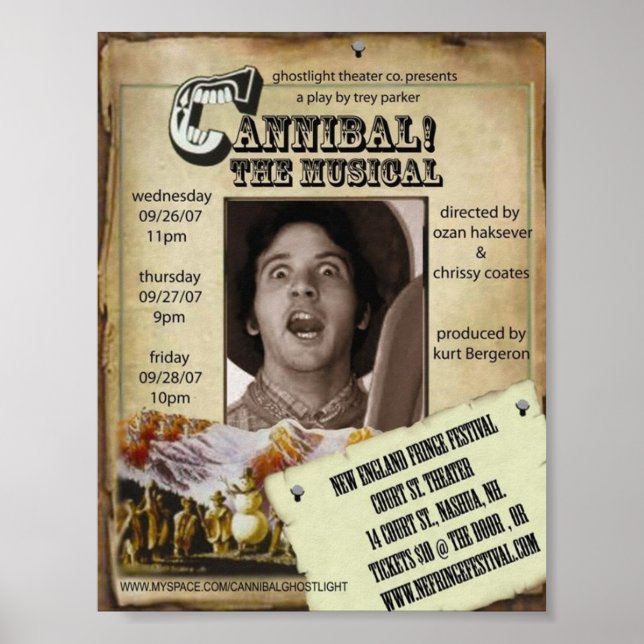 Ghostlight Cannibal the Musical Poster (Front)