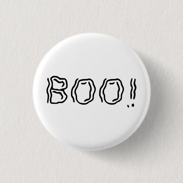 Ghostly Boo! 3 Cm Round Badge (Front)