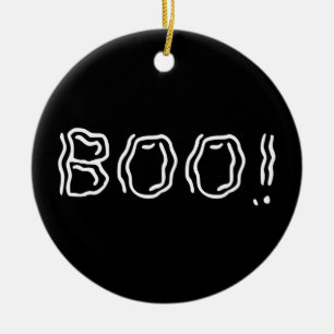 Ghostly Boo! Ceramic Tree Decoration