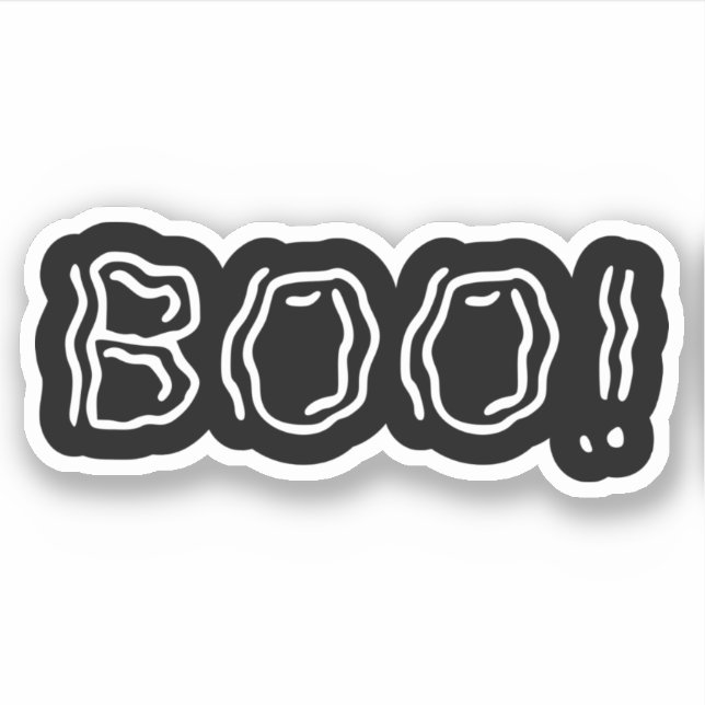 Ghostly Boo! Sticker (Front)