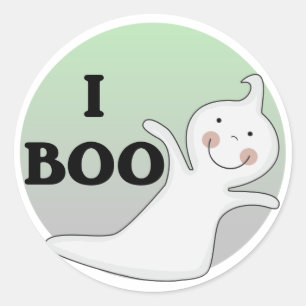 Ghostly Boo Tshirts and Gifts Classic Round Sticker