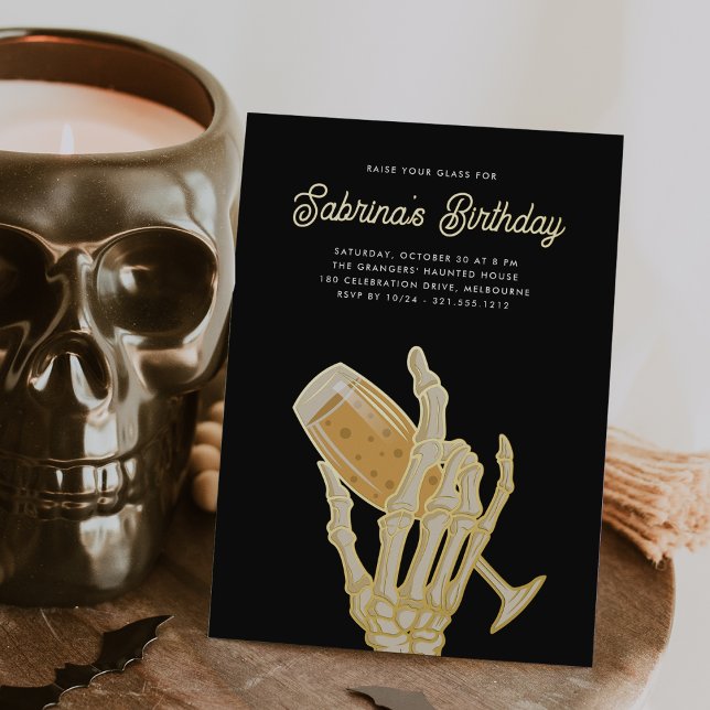 Ghostly Champagne Halloween Birthday Party (Creator Uploaded)