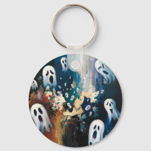 Ghostly Charm Key Ring
