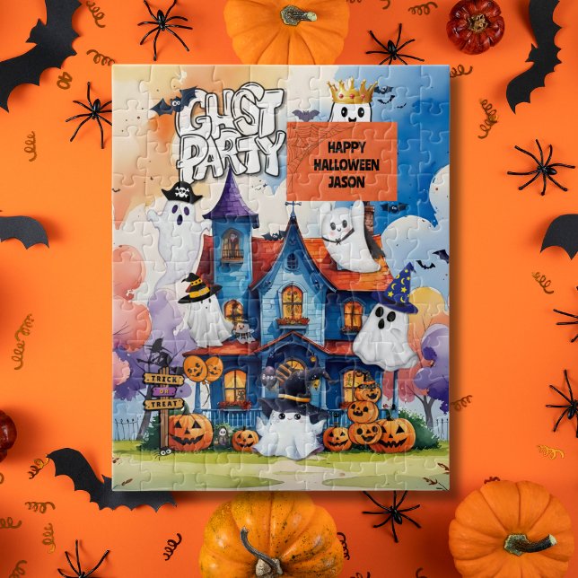 GHOSTLY CUTE HALLOWEEN JIGSAW PUZZLE (Creator Uploaded)