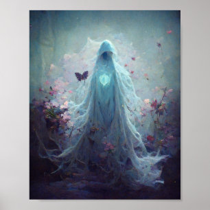 Ghostly Fae Fantasy Art Poster