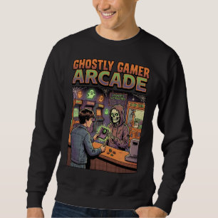 Ghostly Gamer Arcade Horror Sweatshirt