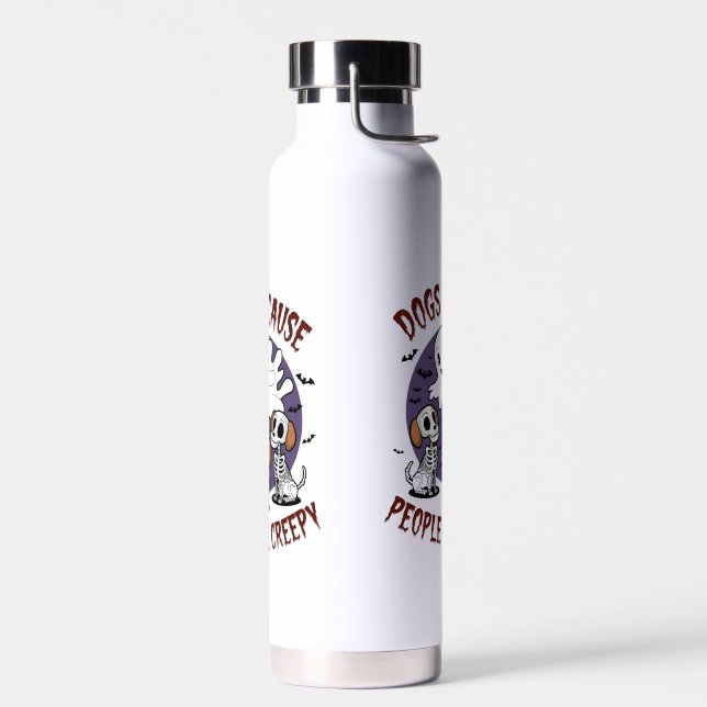 Ghostly Good Times: A Spooky Adventure Water Bottle (Left)