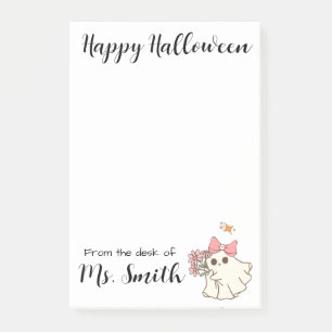 Ghostly Grace — A Soft Haunting Personalized Post-it Notes