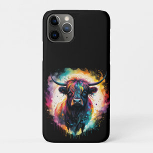 Ghostly Grace: Spectral Holographic Highland Cow, Case-Mate iPhone Case
