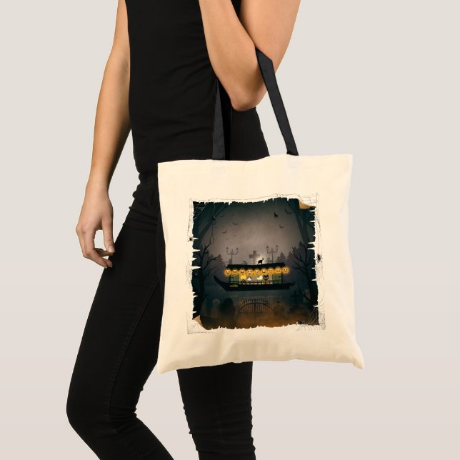 Ghostly Graveyard Cruise Tote Bag (Front (Product))
