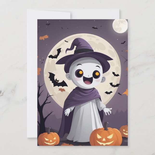 Ghostly Greetings – Halloween Gift Card (Front)