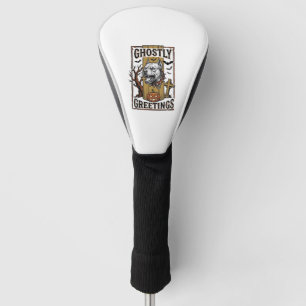 Ghostly Greetings Shirt Vintage Engraving Hallowee Golf Head Cover
