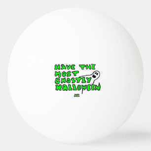 Ghostly Halloween Ping Pong Ball