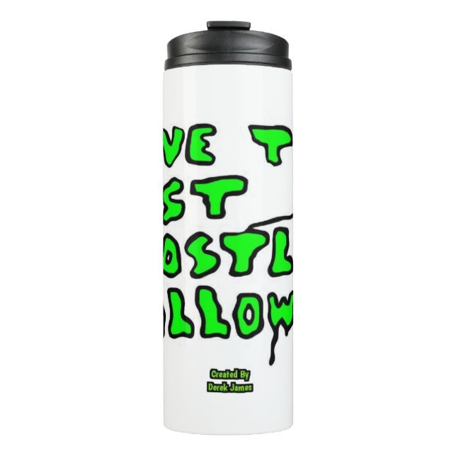 Ghostly Halloween Thermal Tumbler (Front)