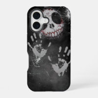 Ghostly Handprint Shattered Screen Horror iPhone C