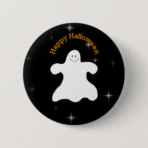 Ghostly Happy Halloween Pin