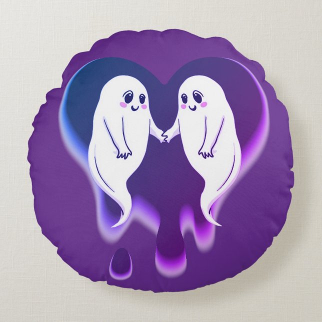 Ghostly Love  Round Cushion (Front)