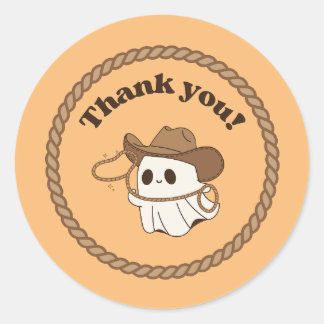 Ghostly "Not My First Rodeo" Thank You Sticker