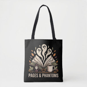 Ghostly Pages & Phantoms Reading  Tote Bag