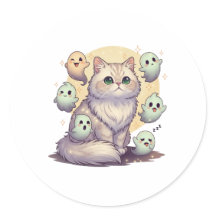 Ghostly Persian – Fluffy Persian Cat Halloween