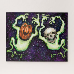 Ghostly Skull Jigsaw Puzzle