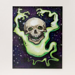 Ghostly Skull Jigsaw Puzzle