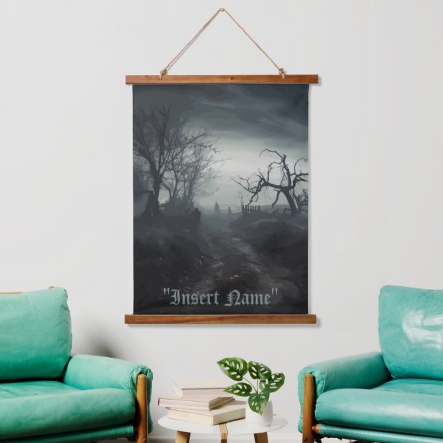 Ghostly Trail Hanging Tapestry (Living Room)