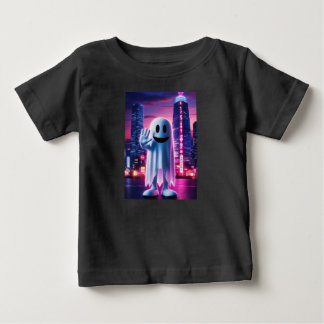 Ghostly Wave & Urban Lights Baby T-Shirt