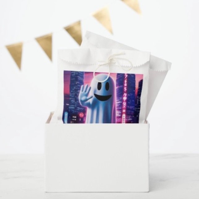 Ghostly Wave & Urban Lights Favour Bags (Favor Bag Dimensions: 5.75”x8” sold in sets of 50. )