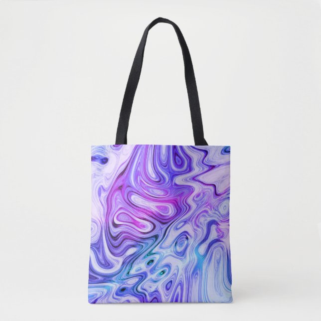 ghostly whisper, marbled pastel : tote bag (Front)