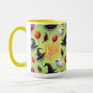 Ghosts and Balloons, Halloween, by Natasha Us Mug