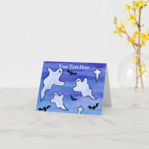 Ghosts and Bats Card